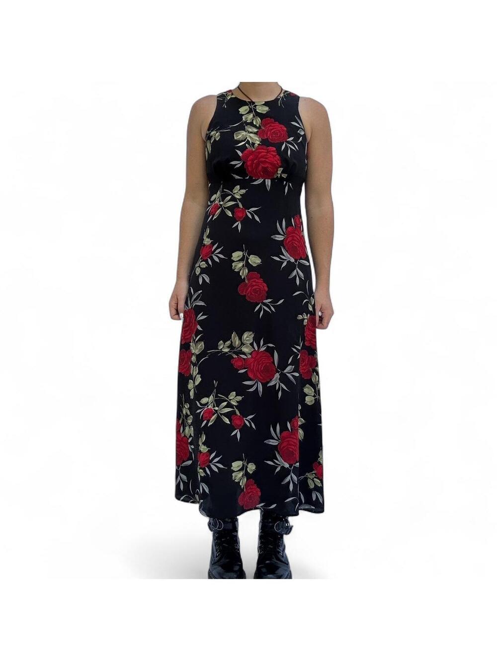 vintage 90s goth formal gown